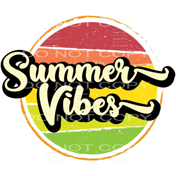 Summer Vibes #5263 Sublimation transfers - Heat Transfer