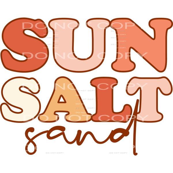 Sun salt sand # 214 Sublimation transfers - Heat Transfer