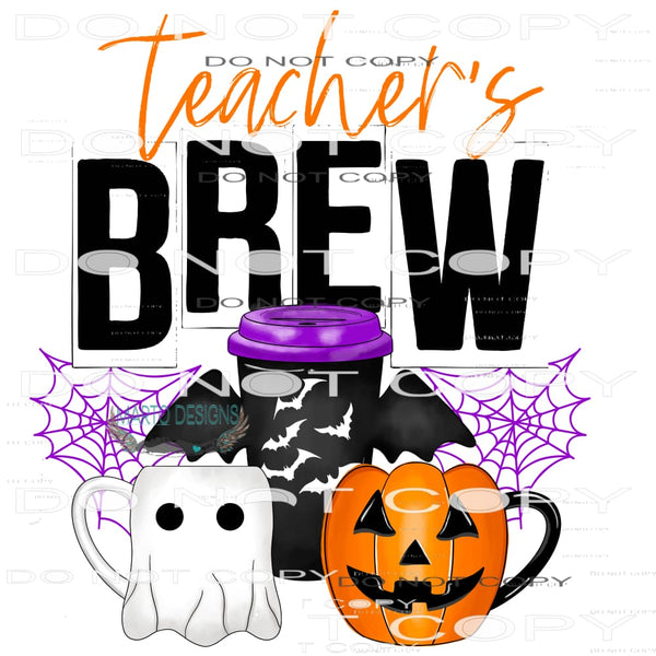 Teacher’s Brew #7077 Sublimation transfers - Heat Transfer