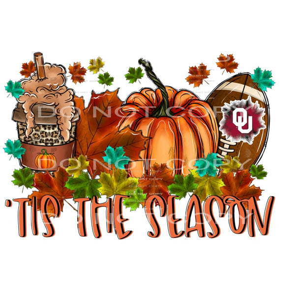 Tis the season oklahoma fall # 88961 Sublimation transfers -