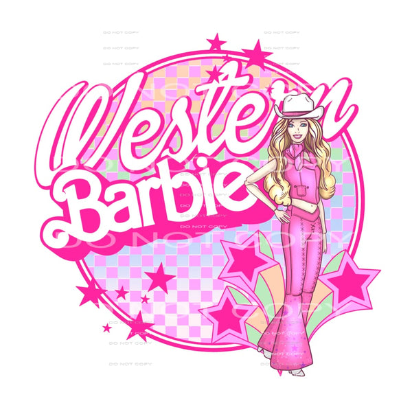 Western Barbie #5746 Sublimation transfers - Heat Transfer