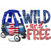 Wild And Free #10924 Sublimation transfer - Heat Transfer