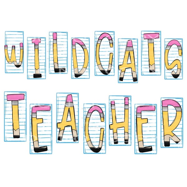 Wildcats Teacher # 88990 Sublimation transfers - Heat