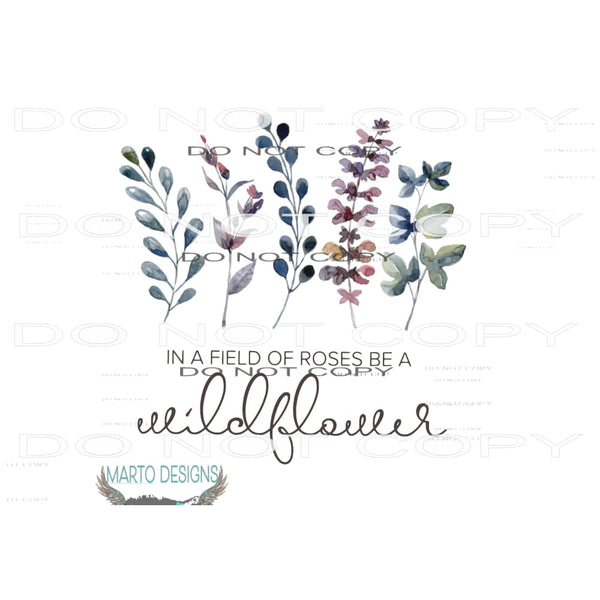 Wildflowers # 8291 Sublimation transfers - Heat Transfer