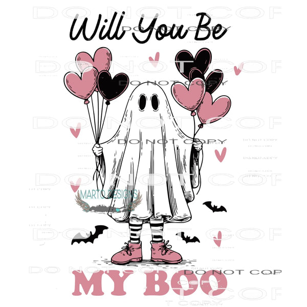 Will You Be My Boo #11367 Sublimation transfer - Heat