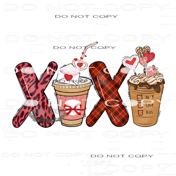 Xoxo #11299 Sublimation transfer - Heat Transfer Graphic