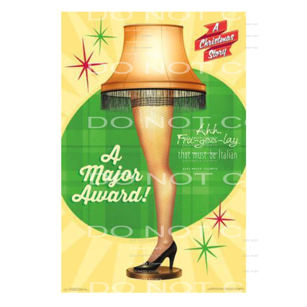 a christmas story major award # 1003 Sublimation transfers -