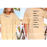 AIM TO BE PRETTY # 8095 come with both transfers neck