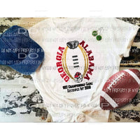 Alabama - Georgia SEC championship game Sublimation transfers Heat Transfer