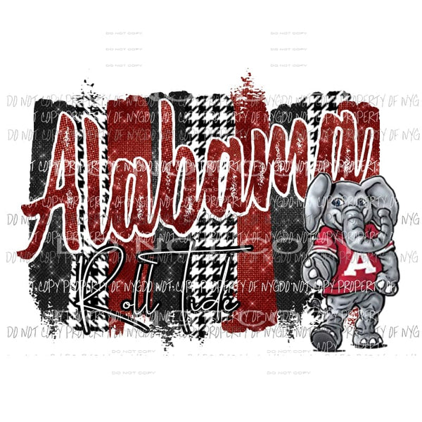 Alabama Roll Tide 2 Paint pallet Sublimation transfers Heat Transfer