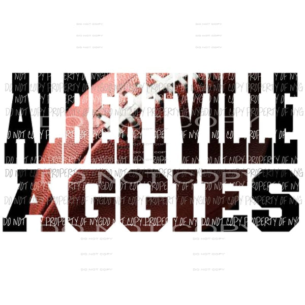 Albertville aggies football Sublimation transfers Heat Transfer