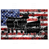 All Animals Live stock show flag Sublimation transfers Heat Transfer