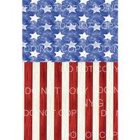 American Flag Background Sheet Sublimation transfers - Heat 