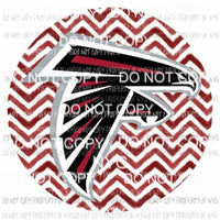 Atlanta Falcons chevron circle Sublimation transfers Heat Transfer