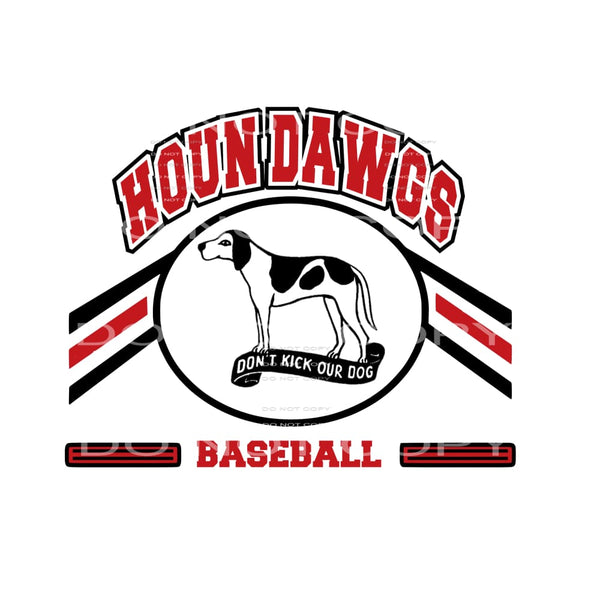 Aurora Houn dawgs Baseball Sublimation transfers - Heat