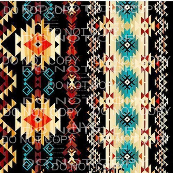 Aztec Southwestern Sheet #1 Sublimation transfers - Heat 