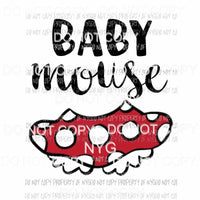 Baby Mouse girl Sublimation transfers Heat Transfer
