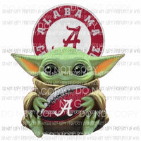 Baby Yoda Alabama Sublimation transfers Heat Transfer