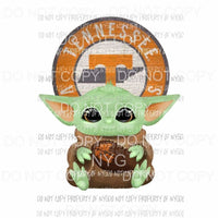 Baby Yoda Tennessee Vols football Sublimation transfers Heat Transfer