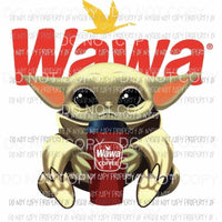 Baby Yoda Wawa star wars Sublimation transfers Heat Transfer
