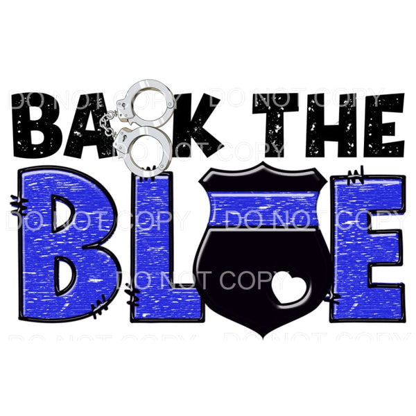 martodesigns - Back The Blue Police Badge #1 Sublimation