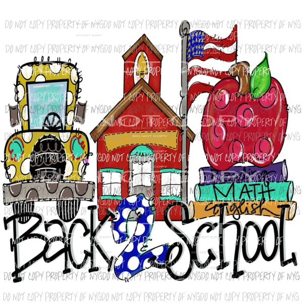 back to school Sublimation transfers Heat Transfer