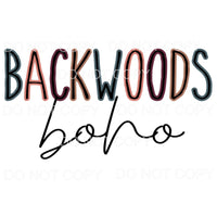 Backwoods Boho # 4023 Sublimation transfers - Heat Transfer