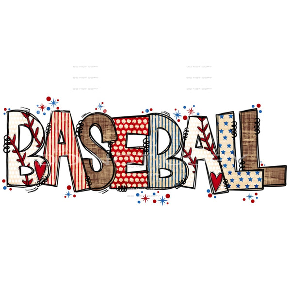 Baseball #4399 Sublimation transfers - Heat Transfer Graphic