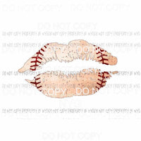 Baseball Lips #3 Sublimation transfers Heat Transfer