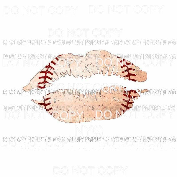 Baseball Lips #3 Sublimation transfers Heat Transfer