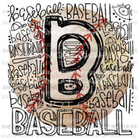 Baseball typography Sublimation transfers Heat Transfer