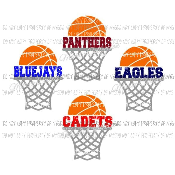 Basketball team shirts - read description Heat Transfer