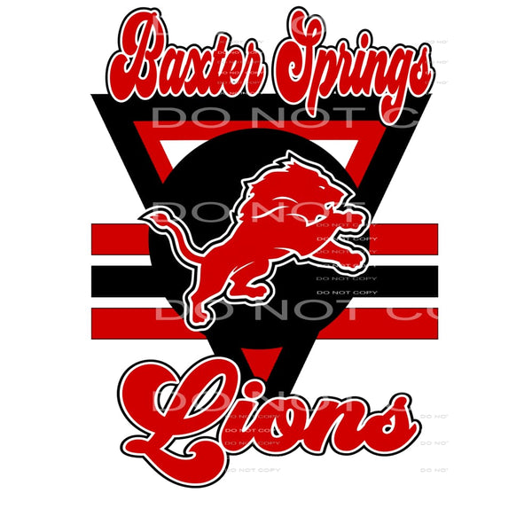 Baxter Spring Lions # 8083 Sublimation transfers - Heat