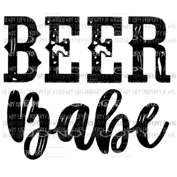 Beer Babe Sublimation transfers Heat Transfer