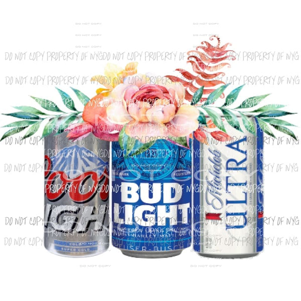 Beer with flowers Sublimation transfers Heat Transfer