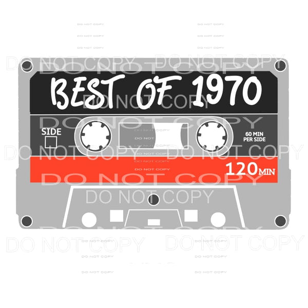 martodesigns - Best Of 1970 Cassette Sublimation transfers