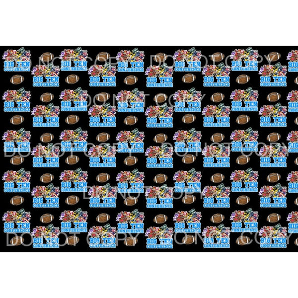 BIG 10 College Mascots sheet # 2 Sublimation transfers - 