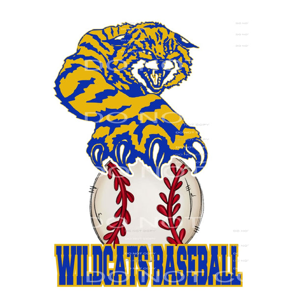 Billings wildcats Baseball # 6652 Sublimation transfers -