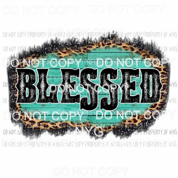 Blessed #12 leopard wood Sublimation transfers Heat Transfer