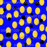 Blue Yellow Dots Sheet #635 Sublimation transfers - Heat 