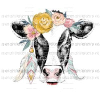 boho cow Sublimation transfers Heat Transfer