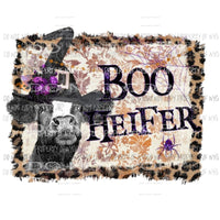 Boo Heifer Cow Halloween Sublimation transfers Heat Transfer