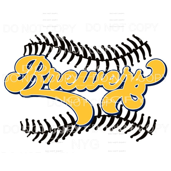 Brewers Baseball Milwaukee Sublimation transfers - Heat 