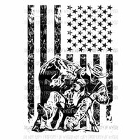 Bull Rider Cowboy Flag Camo #3 Sublimation transfers Heat Transfer