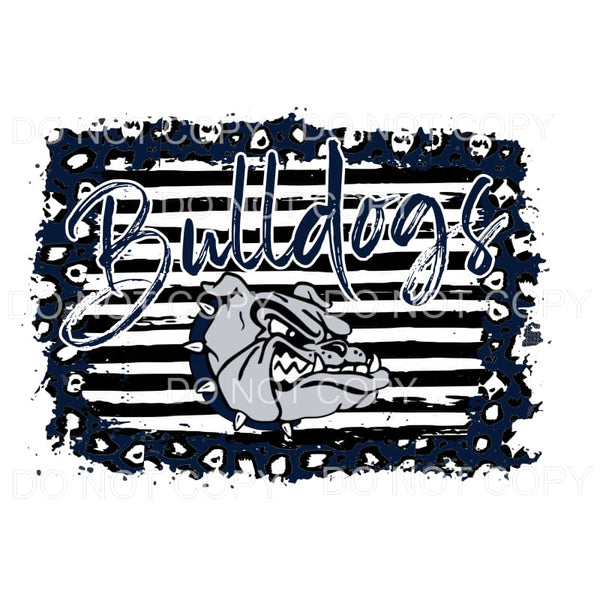 Bulldog navy # 925 Sublimation transfers - Heat Transfer