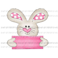 Bunny with Board Girl Sublimation transfers Heat Transfer