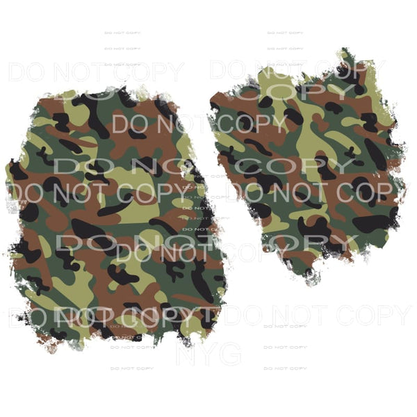 Camo Camouflage Sheet Sublimation transfers - Heat Transfer