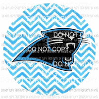 Carolina Panthers chevron circle Sublimation transfers Heat Transfer