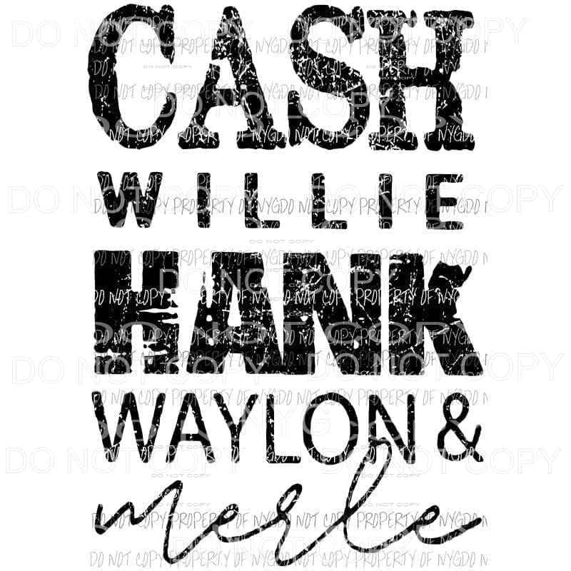 martodesigns - Cash Willie Hank Waylon Merle #1 Sublimation