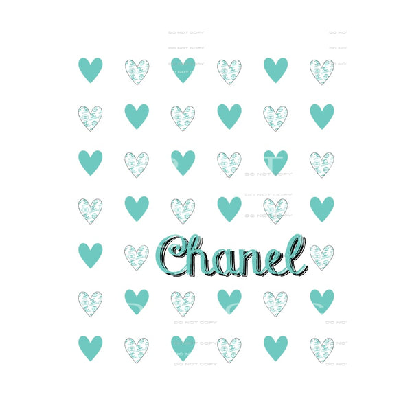 chanel Hearts # 10024 Sublimation transfers - Heat Transfer